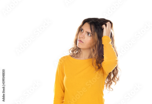 Fotografía Beautiful woman with wavy hair