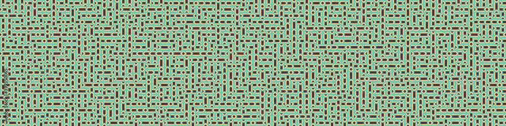 Fototapeta premium Abstract Geometric Pattern generative computational art illustration