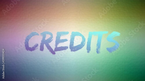Credits Fade Techno Tessellated Looping Pulsing Polygons