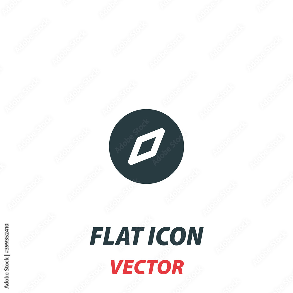 Compass Adventure icon in a flat style. Vector illustration pictogram on white background. Isolated symbol suitable for mobile concept, web apps, infographics, interface and apps design Compass Adventure icon in a flat style. Vector illustration pictogram on white background. Isolated symbol suitable for mobile concept, web apps, infographics, interface and apps design