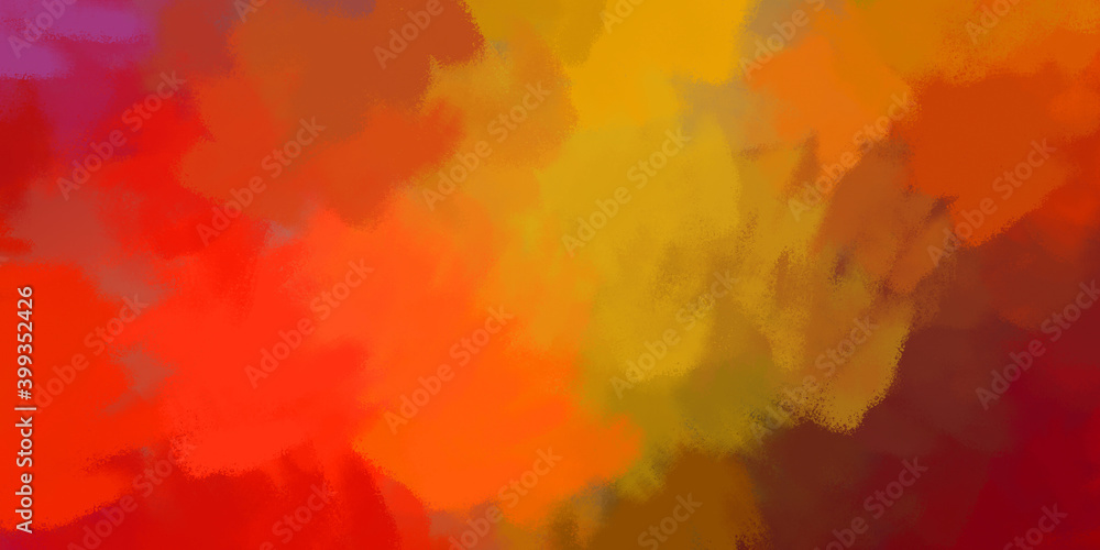 Creative background. Painted composition with vibrant brush strokes. Textured colorful painting. Paint brushed wallpaper.
