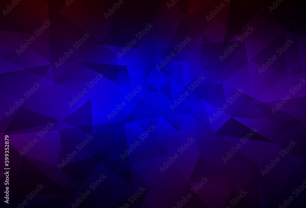 Fototapeta premium Dark Blue, Red vector abstract mosaic backdrop.