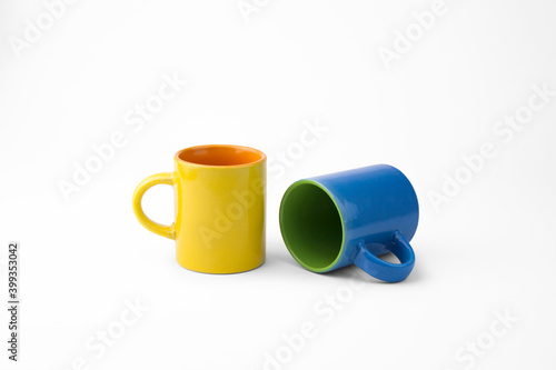 two colorful cups