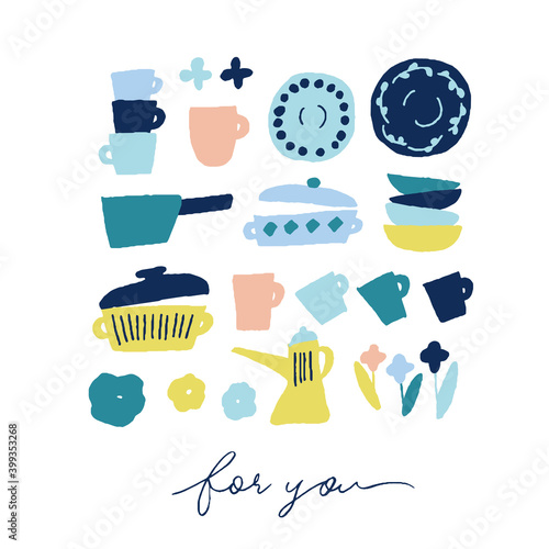 Kitchenware message card