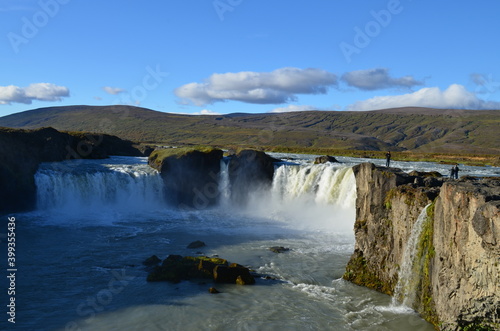 waterfall Godafoss Goðafoss Akureyri Northern Iceland river Skjálfandafljót 
