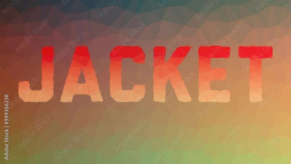 Jacket dissolving techno tessellated looping animated triangles Jacket dissolving techno tessellated looping animated triangles