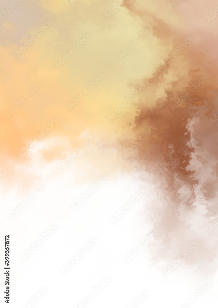 Naklejka premium Abstract colorful watercolor on white background. Digital art painting.