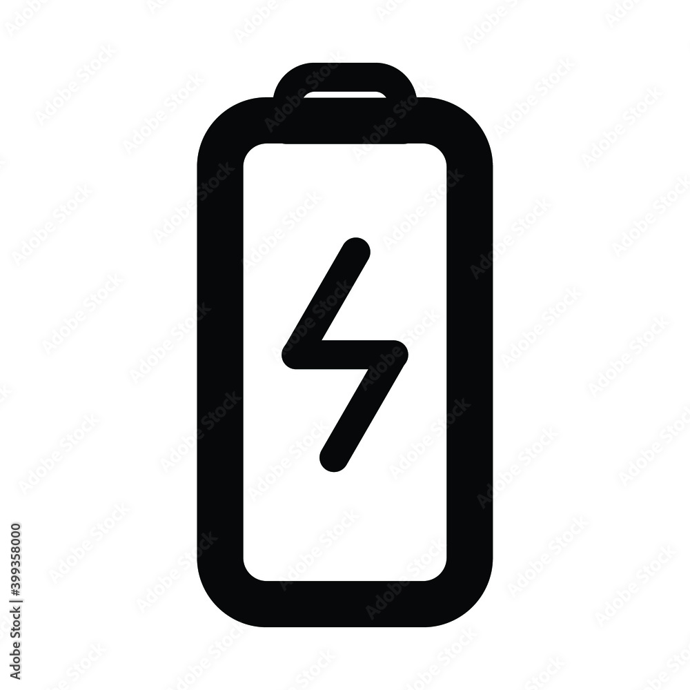 Thin line user battery icon. Fully editable. Royalty free. Thin line user battery icon. Fully editable. Royalty free.