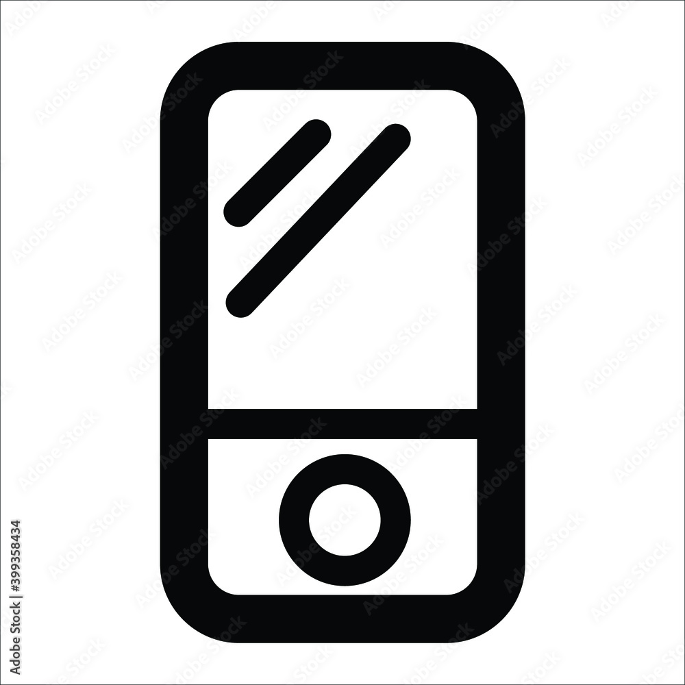 Thin line user mp3 icon. Fully editable. Royalty free. Thin line user mp3 icon. Fully editable. Royalty free.