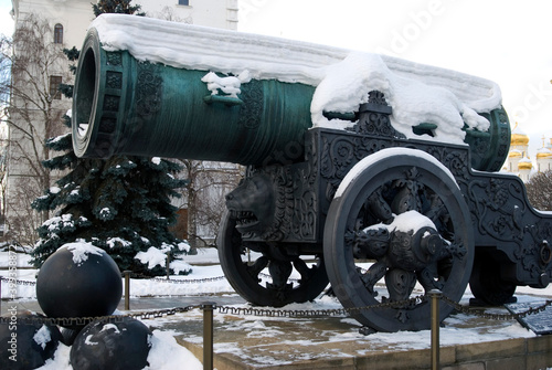 King Cannon in Moscow Kremlin in winter	
