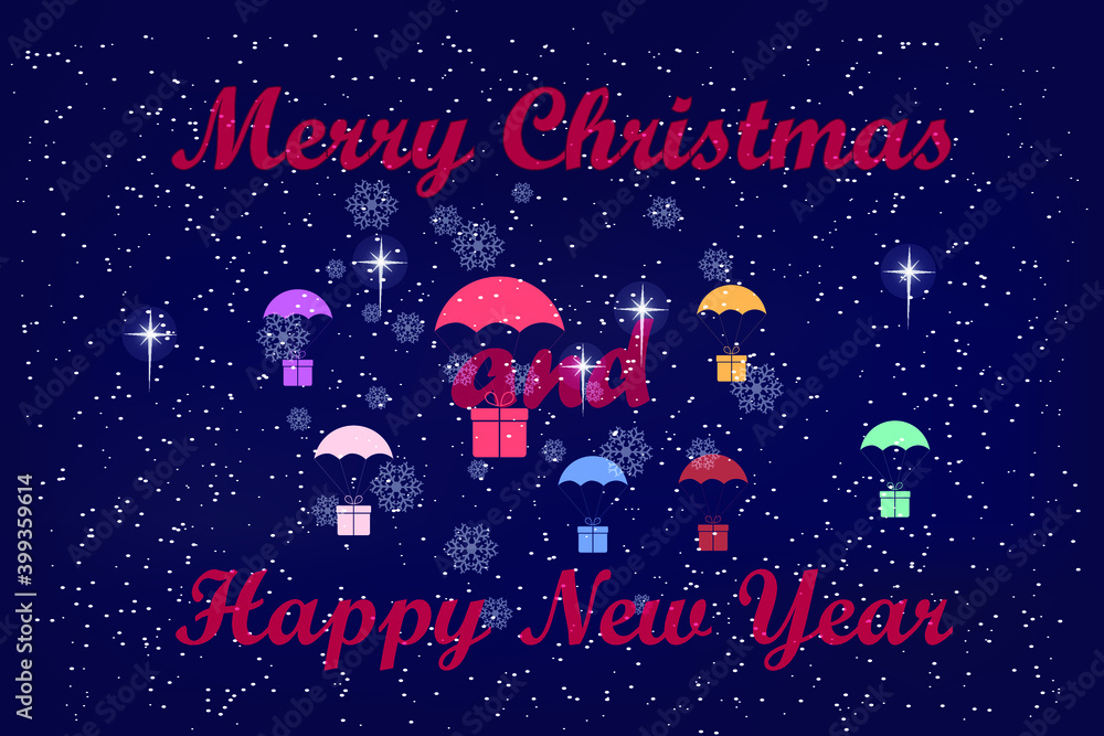 Obraz christmas background, festive background vector illustration