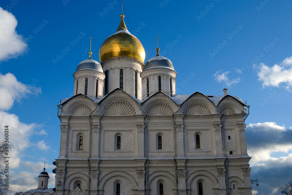 Fototapeta premium Architecture of Moscow Kremlin. Popular landmark.
