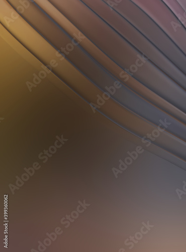 Beautiful sophisticated background. Minimalist design with colorful shapes and lines. Cool simple abstract wallpaper. 2D illustration graphic with minimal swirly pattern.