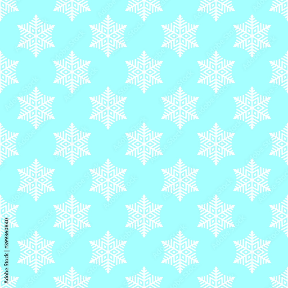 Snowflake seamless pattern. Vector Christmas winter background Snowflake seamless pattern. Vector Christmas winter background