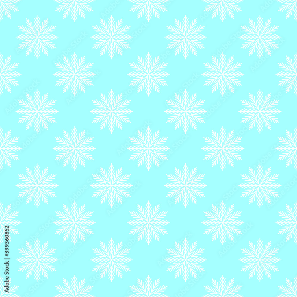 Snowflake seamless pattern. Vector Christmas winter background Snowflake seamless pattern. Vector Christmas winter background