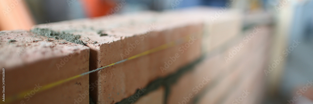 Close up of brick blocks used for building masonry construction Close up of brick blocks used for building masonry construction