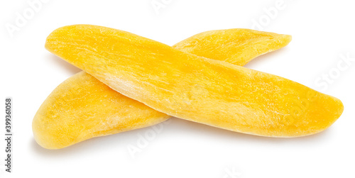 dried mango path isolated on white