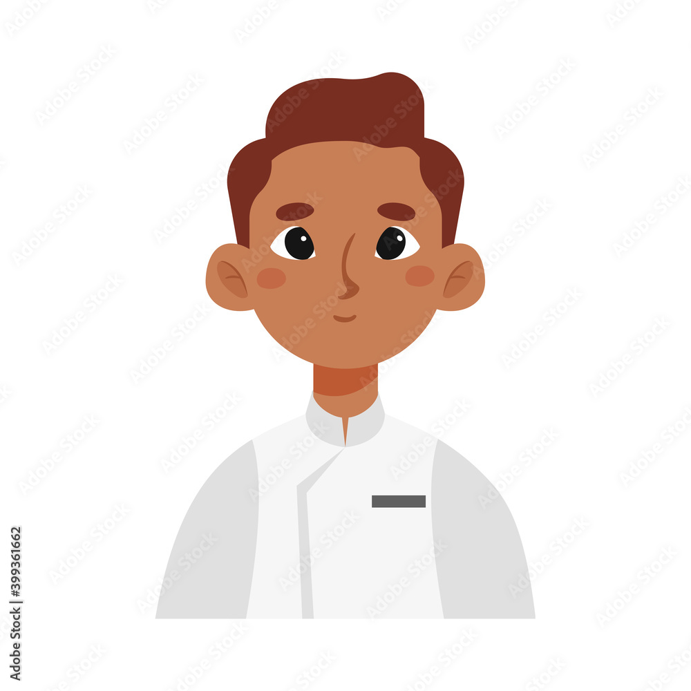 Isolated chef man professions jobs icon- Vector