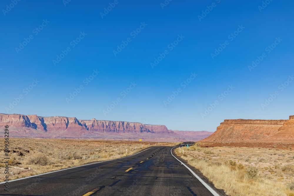 Sunny view of the Vermilion Cliffs National Monument