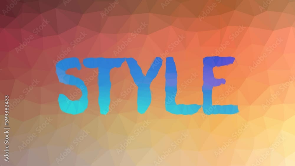 Style appearing strange tessellated looping animated polygons Style appearing strange tessellated looping animated polygons