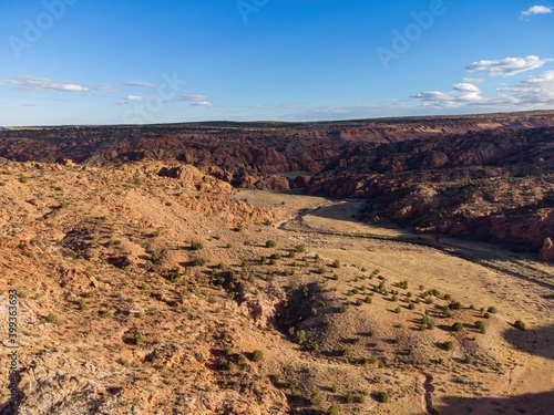 Aerial view of the Beautiful landscape around Vermilion Cliffs National Monument