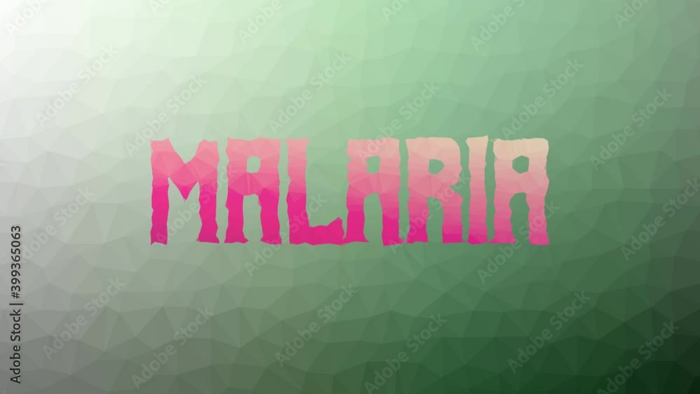 Malaria dissolving technological tessellation looping pulsing triangles Malaria dissolving technological tessellation looping pulsing triangles