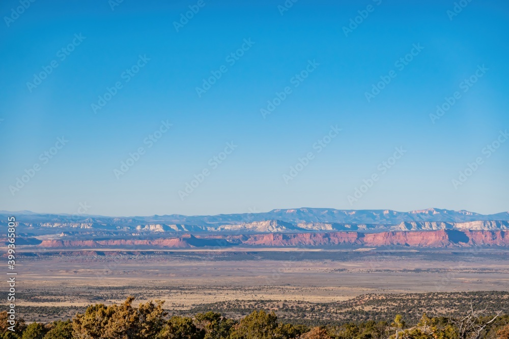 High angle view of the Vermilion Cliffs National Monument from LeFevre Overlook