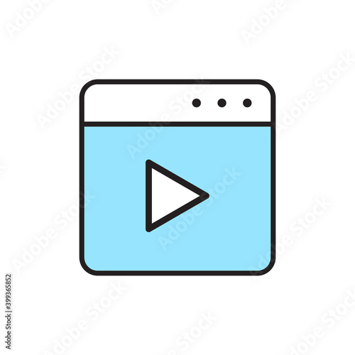 Isolated window computers tecnology online icon- Vector