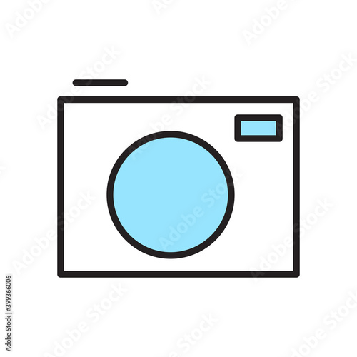 Isolated camera computers tecnology online icon- Vector