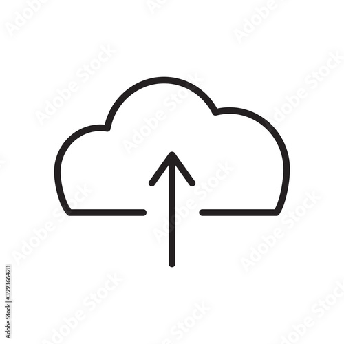 Isolated upload computers tecnology online icon- Vector