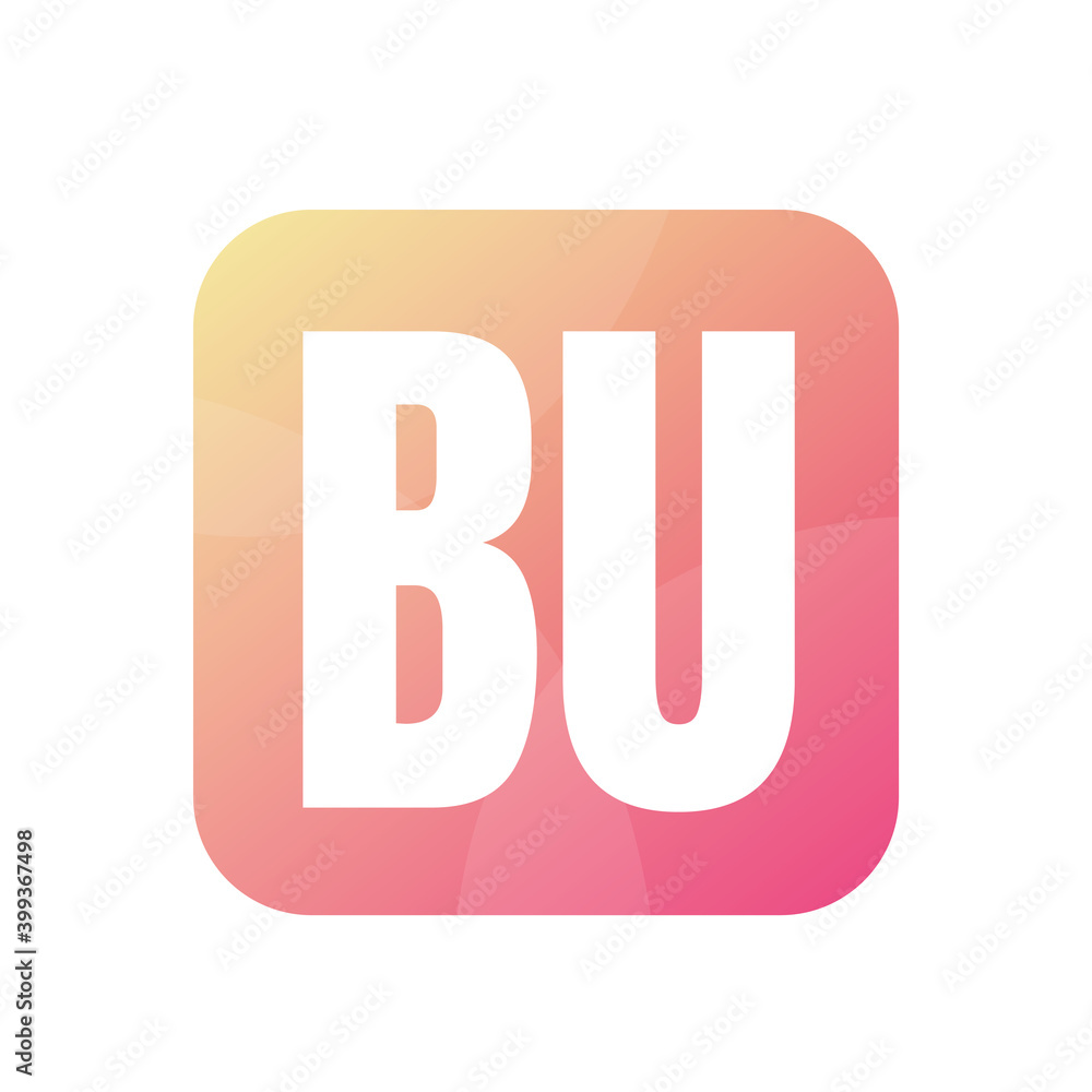 BU Letter Logo Design With Simple style BU Letter Logo Design With Simple style