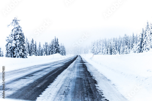 ice roads in northern Sweden - beautiful white winter wonder land   © Martin Gruber