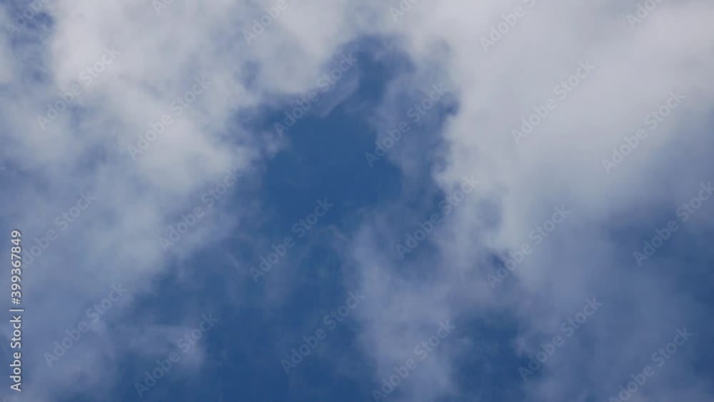 White clouds drift lazily across a blue sky White clouds drift lazily across a blue sky