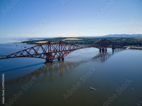 Rail Forth Bridge in Scotland 