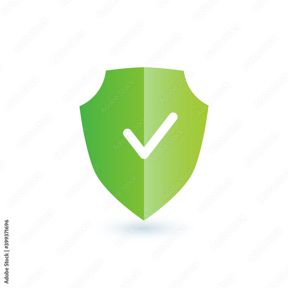Shield check mark logo icon design template, Stock vector illustration isolated on white background. Shield check mark logo icon design template, Stock vector illustration isolated on white background.