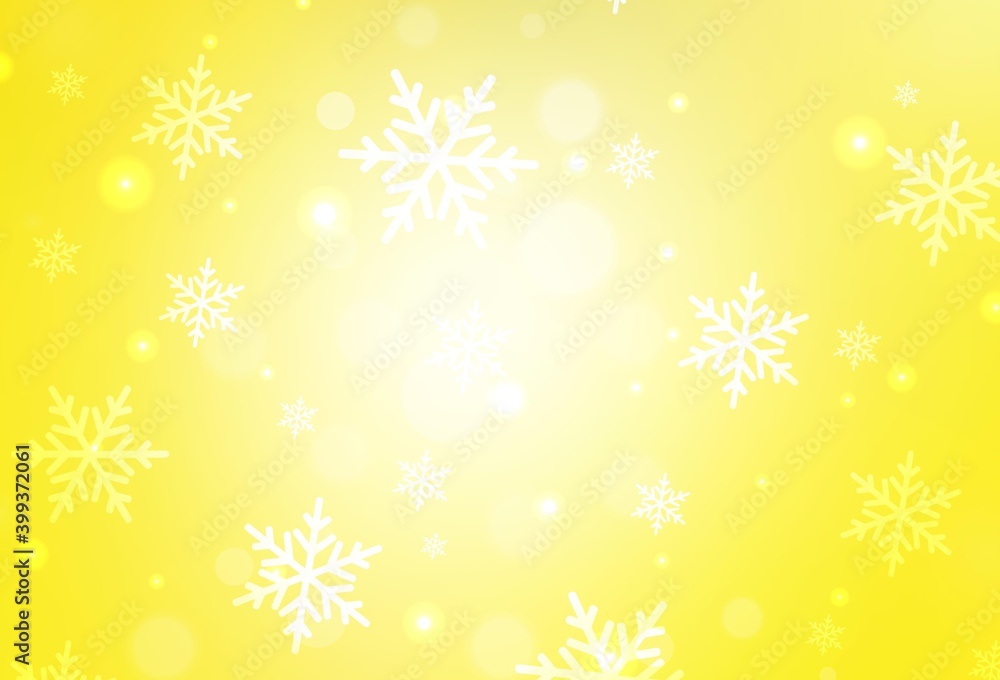 Light Yellow vector background in Xmas style. Light Yellow vector background in Xmas style.