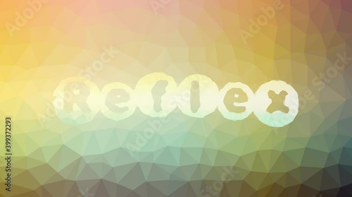 Reflex dissolving modern tessellation looping pulsing triangles