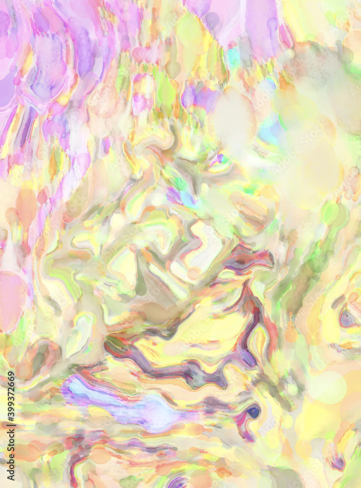 Fototapeta premium Contemporary art. Hand made painting. Modern artwork. Painting with brushstrokes of watercolor on surface. 2d illustration. Artistic background image. Abstract painting on canvas. Colorful texture.