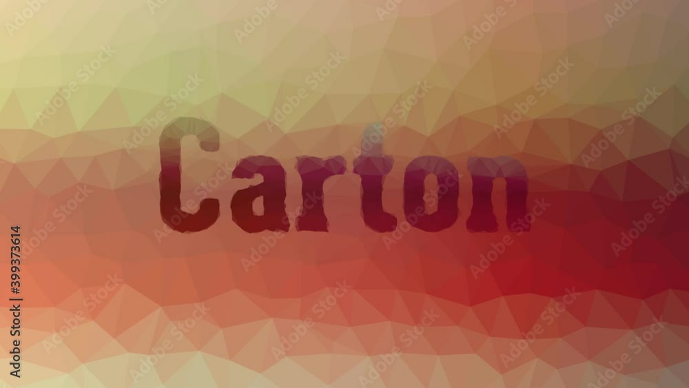 Carton appearing interesting tessellating looping moving polygons Carton appearing interesting tessellating looping moving polygons