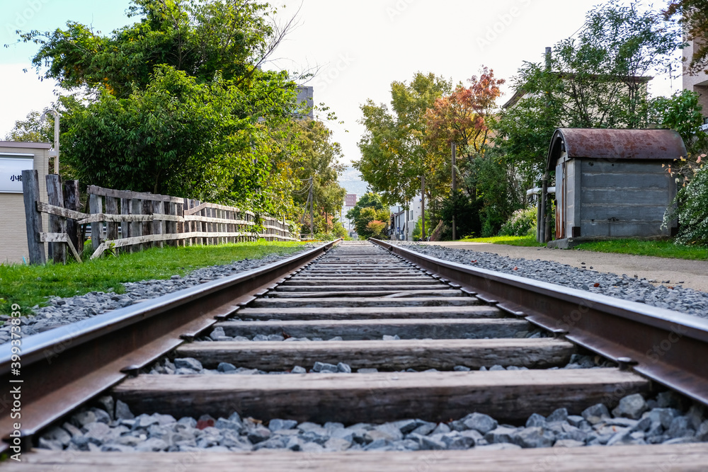 Fototapeta premium 北海道小樽の手宮線跡
