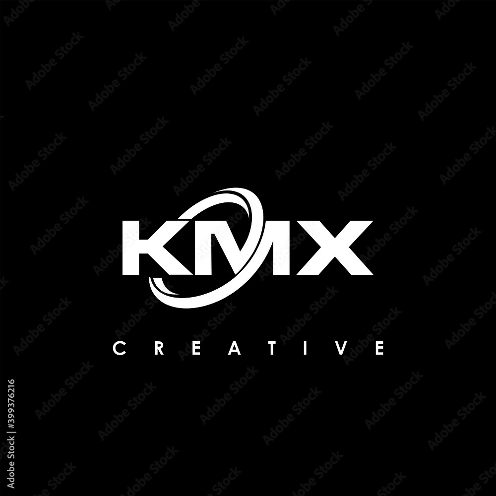 KMX Letter Initial Logo Design Template Vector Illustration