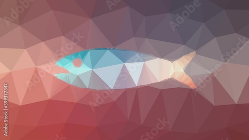 fish fade technological tessellated looping pulsing triangles photo