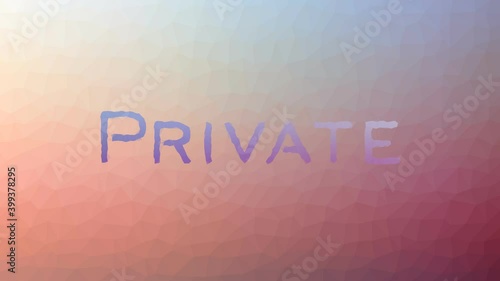 Private Appearing Techno Tessellated Looping Pulsing Triangles