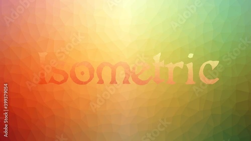 Isometric dissolving techno tessellating looping pulsing triangles