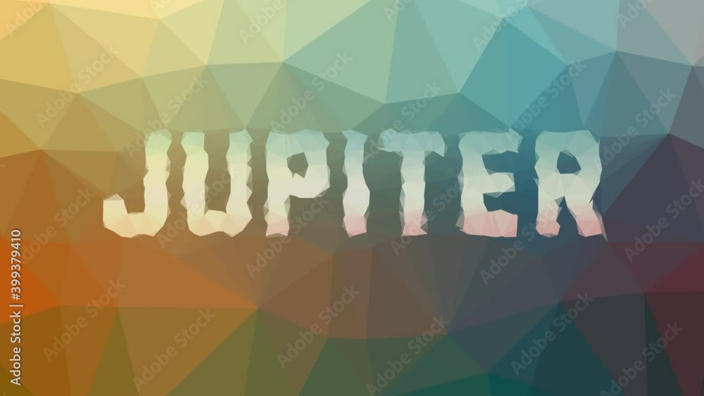 Jupiter fade techno tessellation looping moving polygons Jupiter fade techno tessellation looping moving polygons