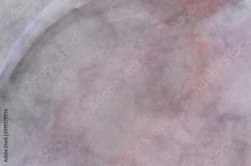 Modern painting of soothing brush strokes resembling alcohol inks. Watercolor abstract painting with pastel colors for poster, wall art, banner, card, book cover or packaging.