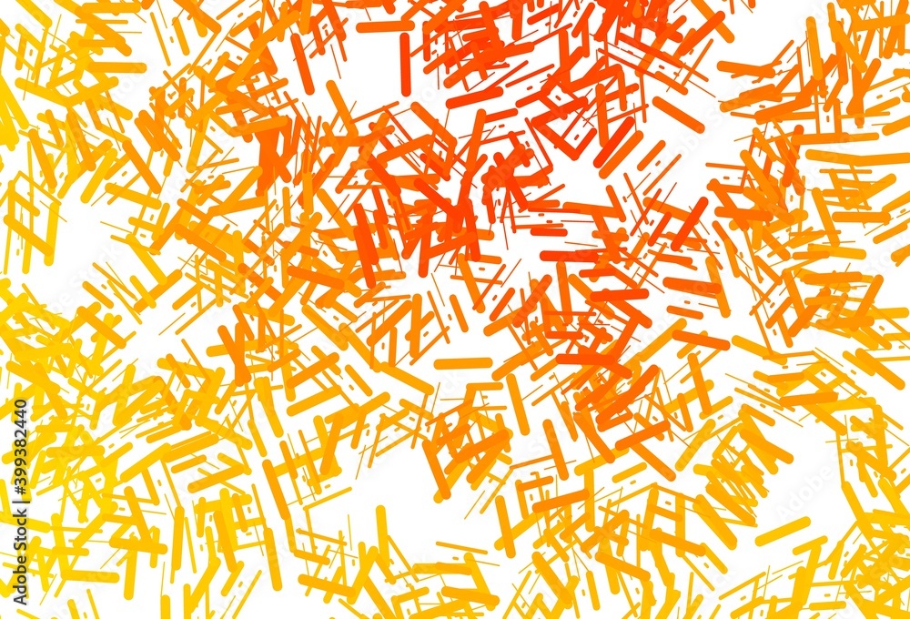 Dark yellow, orange vector template with repeated sticks.