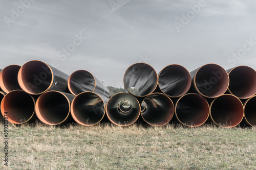 EUGAL Rohre in Brandenburg Gas Pipeline