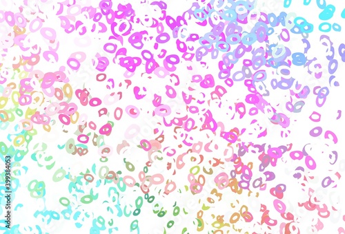 Light Multicolor, Rainbow vector layout with circle shapes.