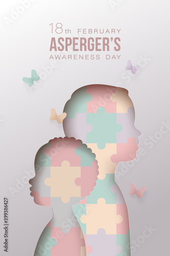 International aspergers awareness day concept